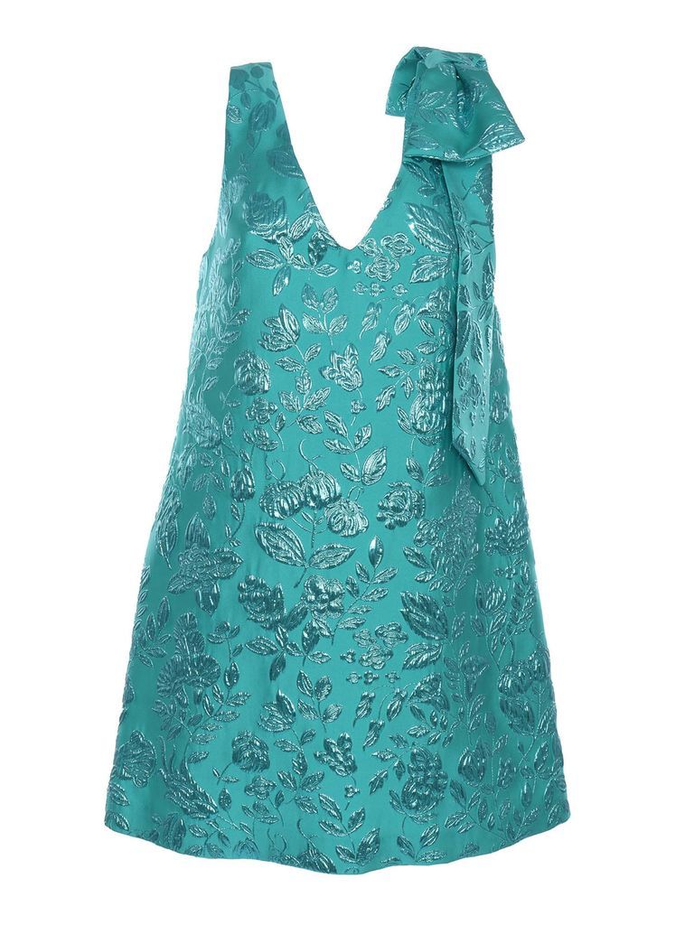 Embossed Floral Dress