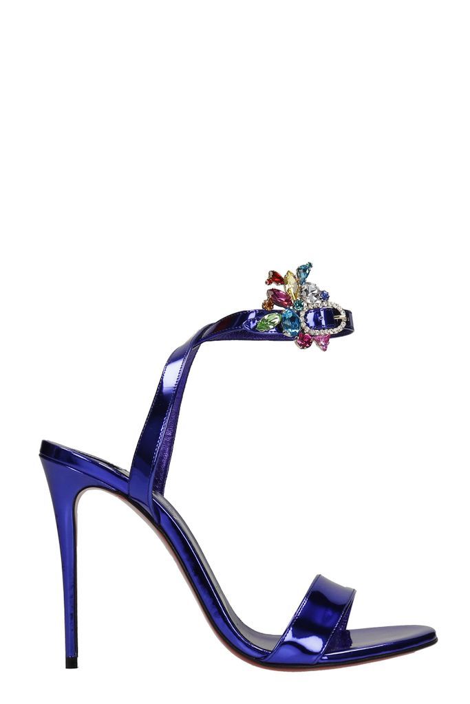 Goldie Joli 100 Sandals In Blue Leather