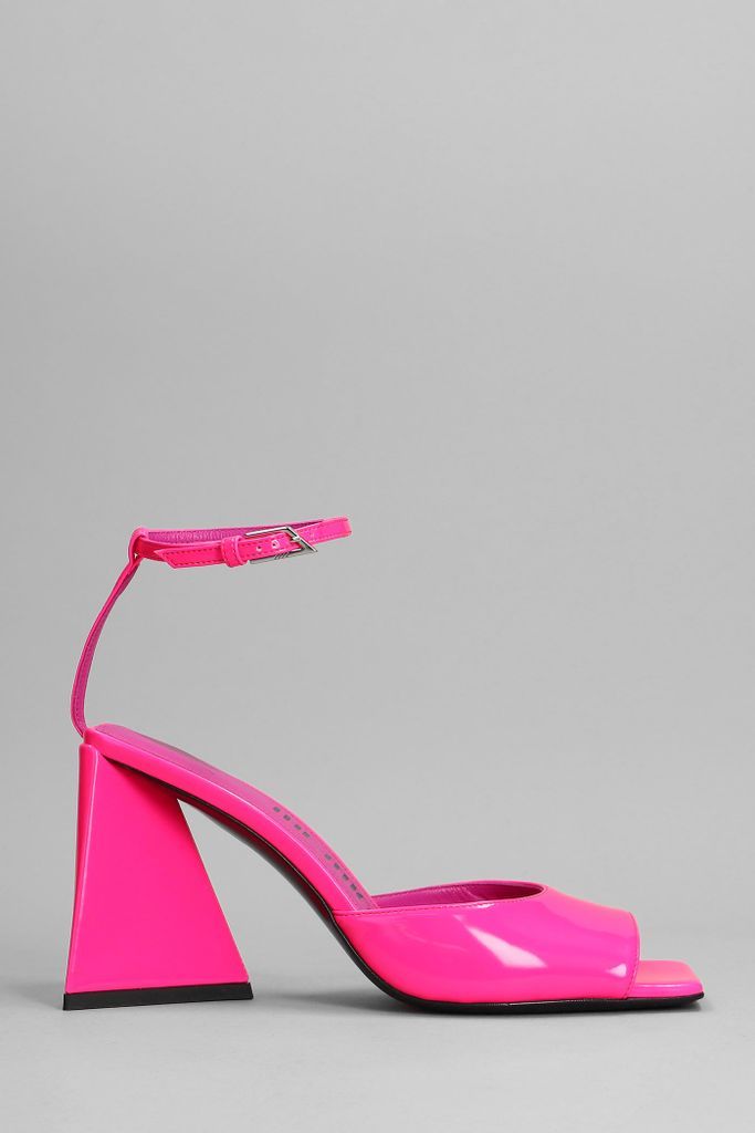 Piper Sandals In Fuxia Leather