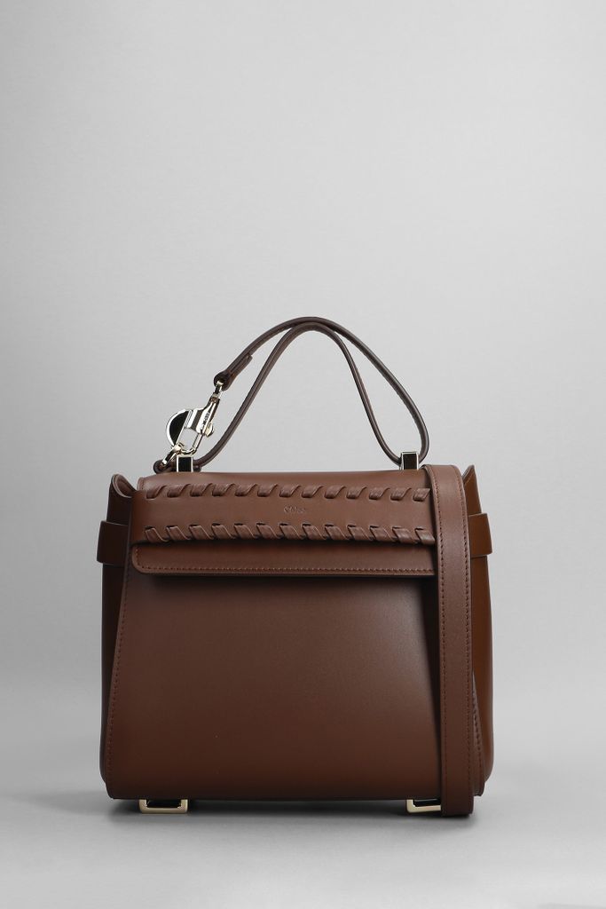 Nacha Hand Bag In Brown Leather