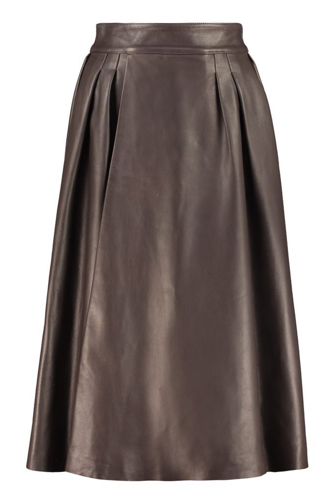 Leather Full Skirt