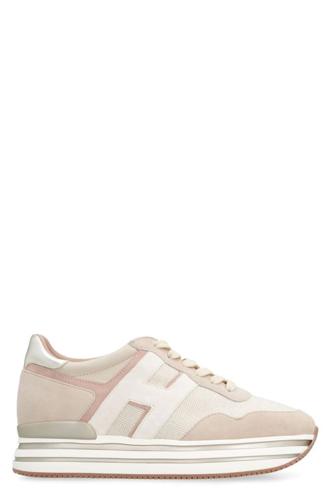 H222 Leather Platform Sneakers