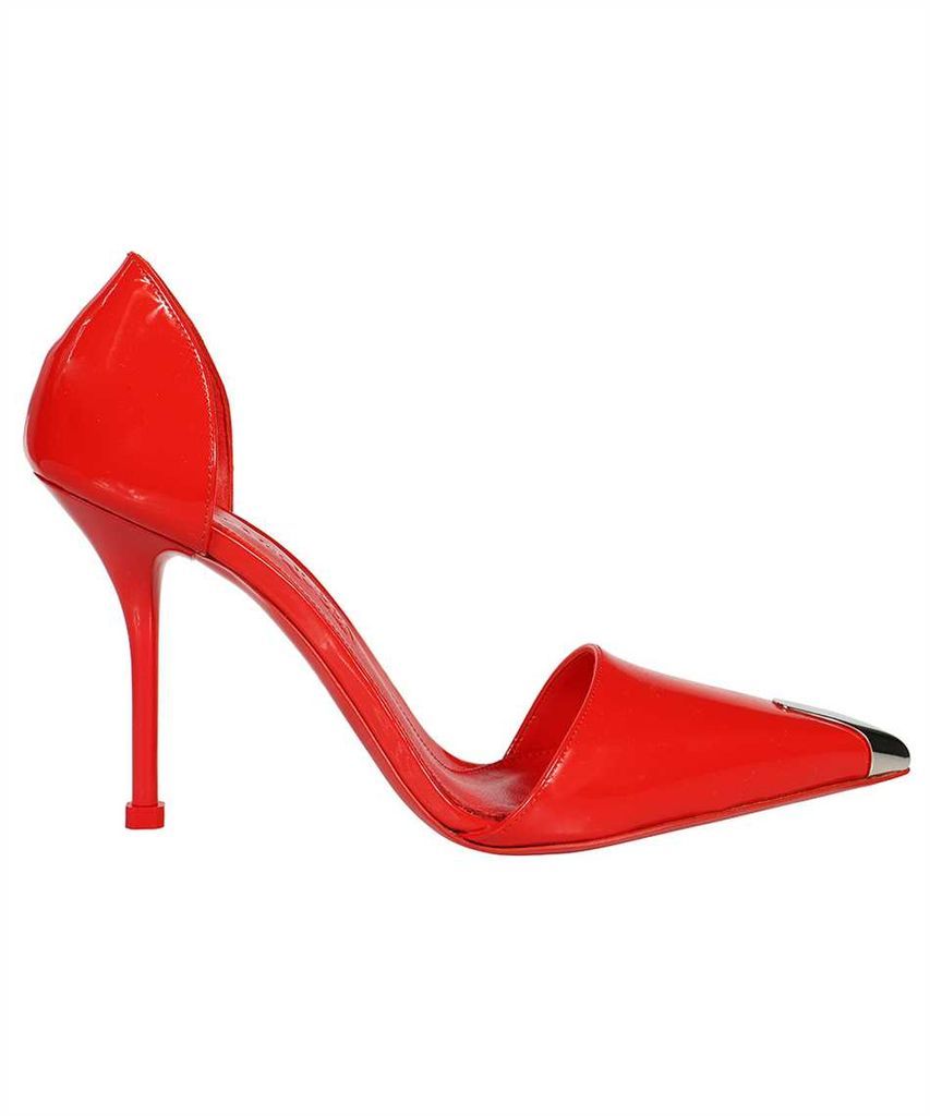 Patent Leather Pointy Toe Dorsay Pumps