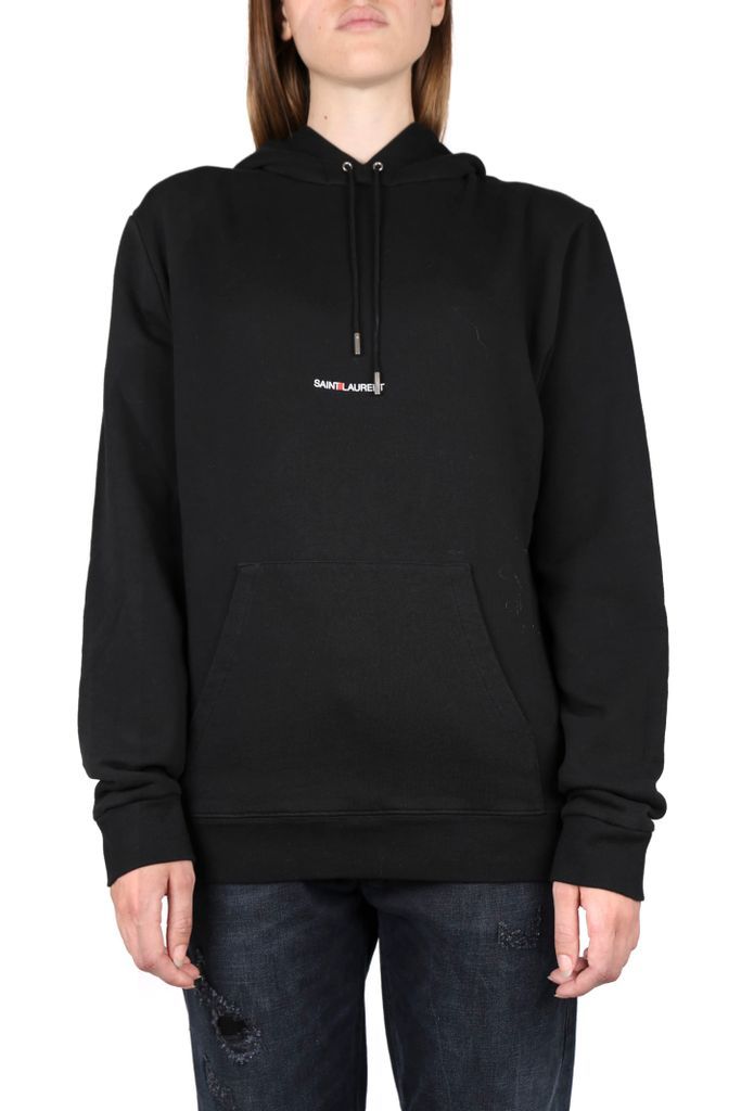 Cotton Sweatshirt With Hood With Front Logo