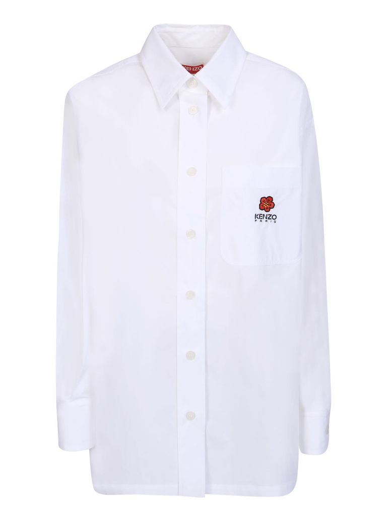 White Boke Flower Crest Shirt