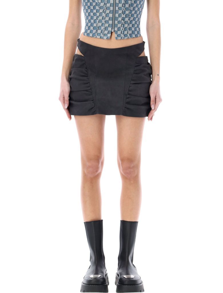 Ruched Mini Skirt
