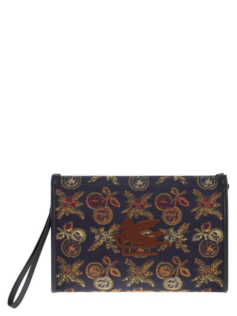 Necessaire With All Over Meline Print