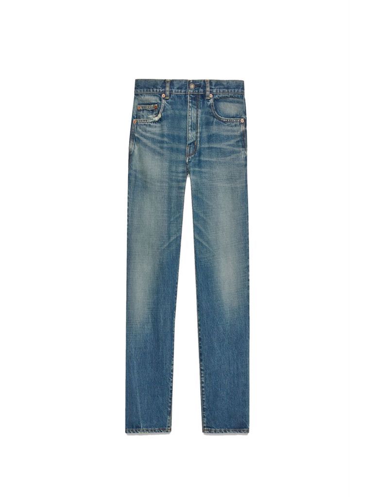 Straight Jeans In Vintage Denim