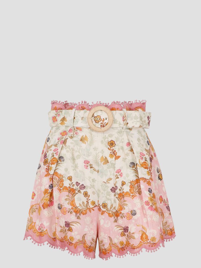 Laurel Embroidered Tuck Shorts