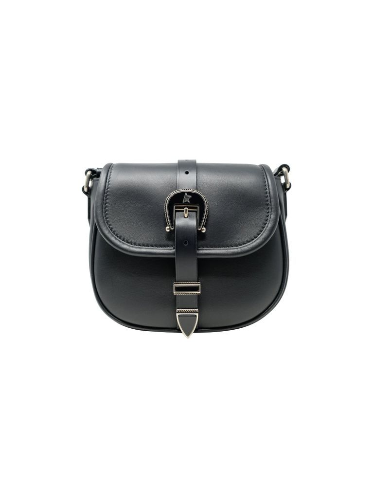 Black Leather Rodeo Bag