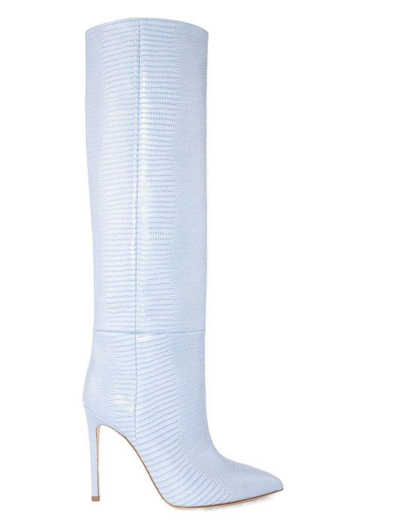 Light Blue Calf Leather Boots