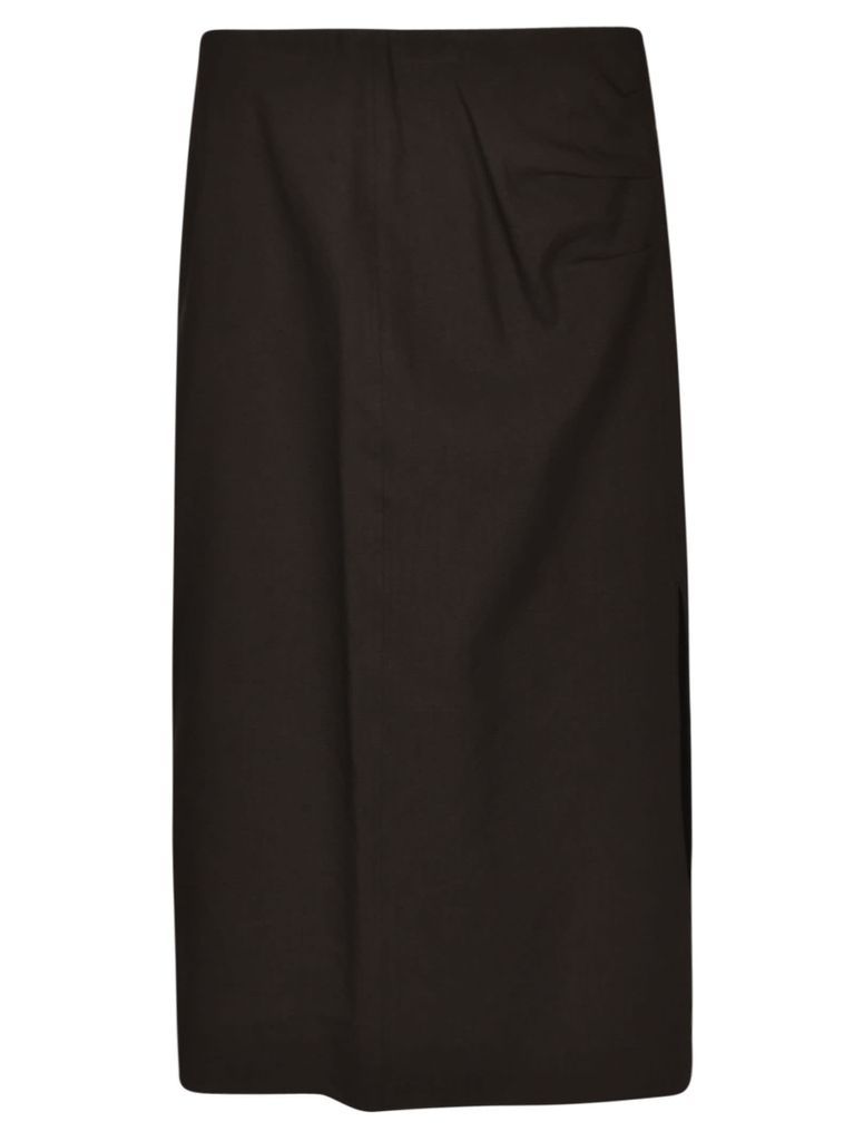 Feciae Canvas Midi Skirt