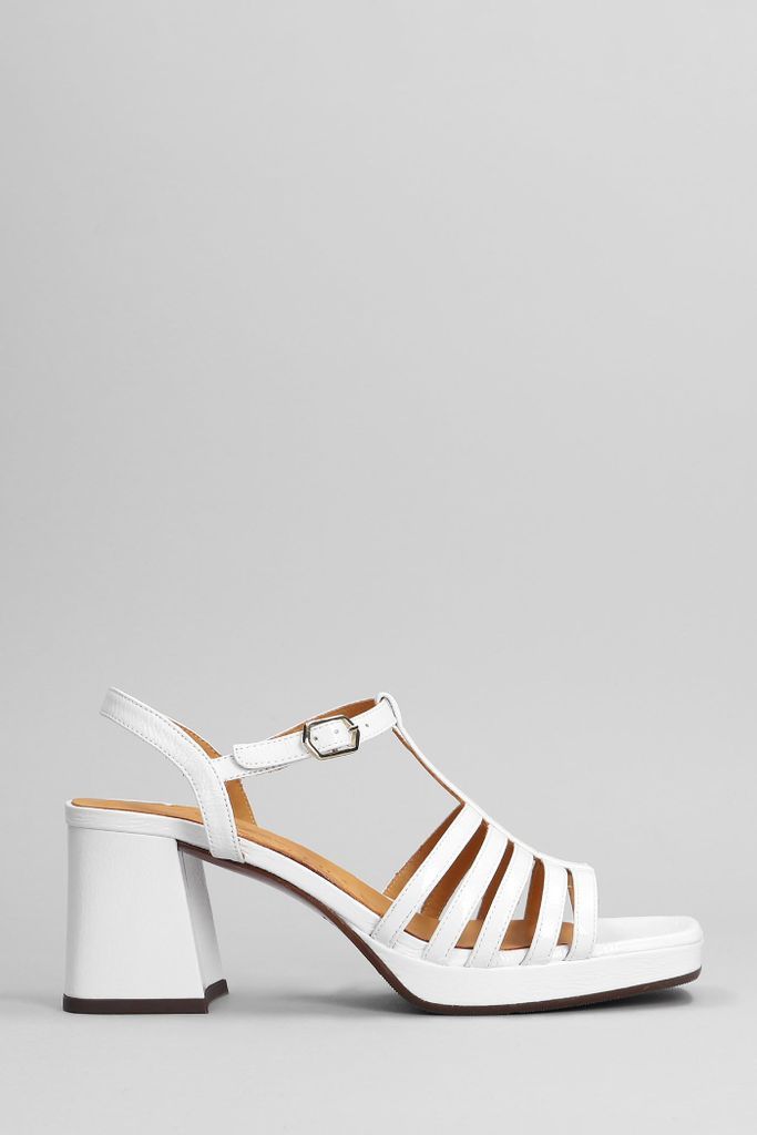Genial Sandals In White Leather