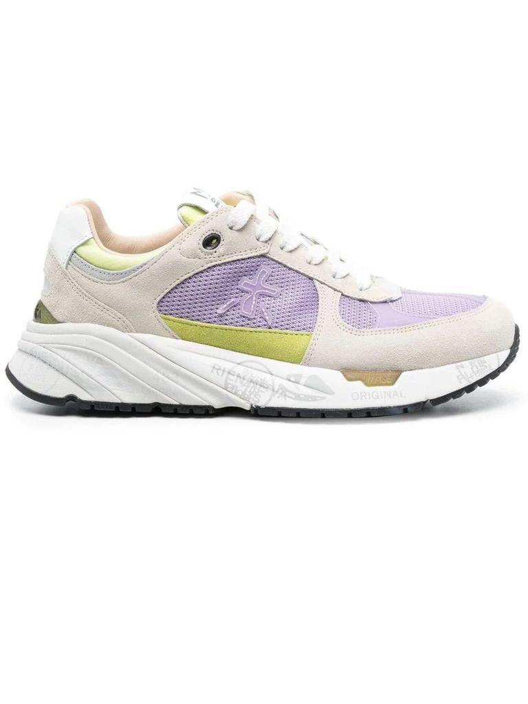 Lilac And Grey Mase Sneakers