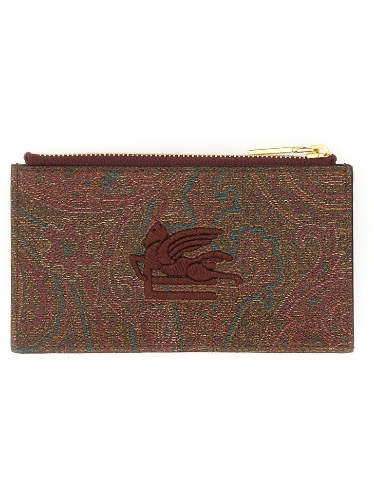 Paisley Pouch With Logo