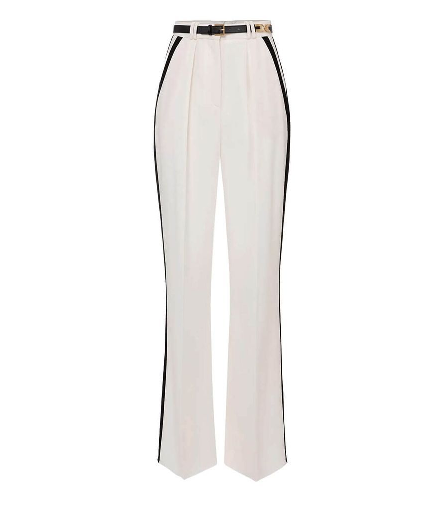 Butter Wide Leg Trousers With Belt