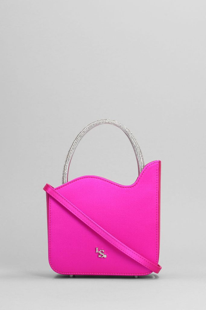 Ivy Hand Bag In Fuxia Satin
