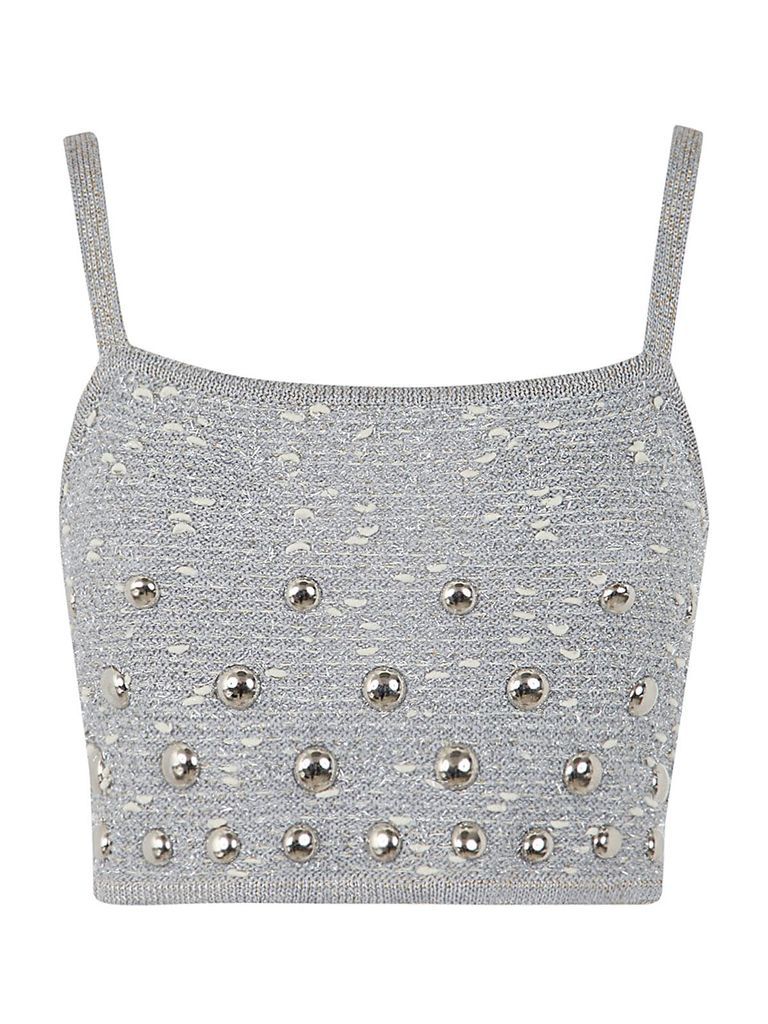 Thin Straps Top With Studs