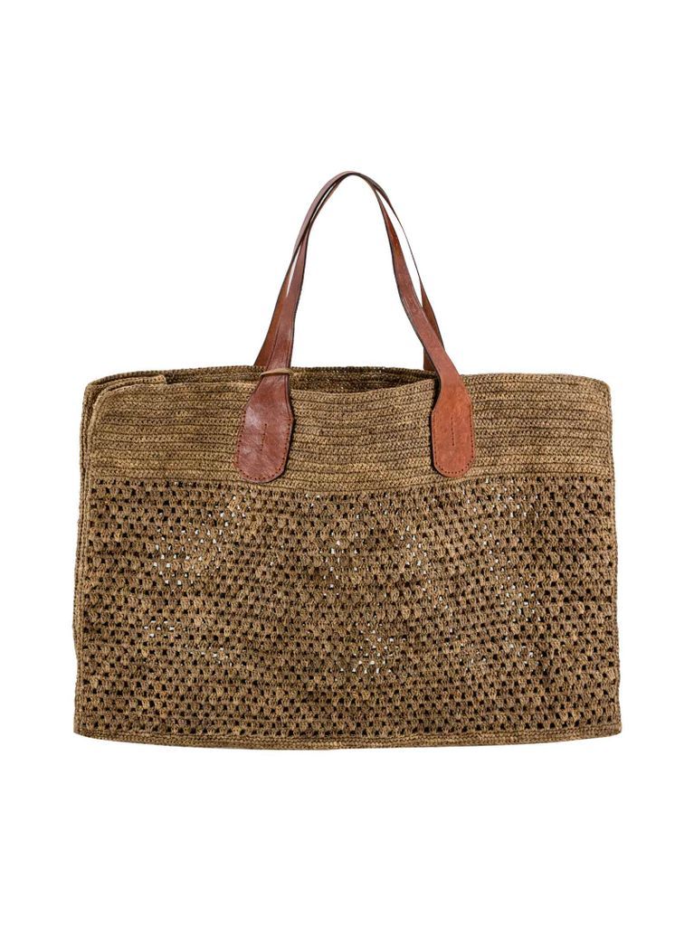 Havana Raffia Tote Bag