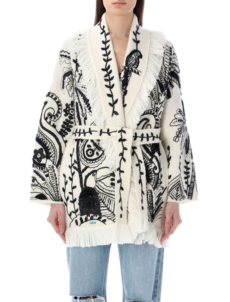 Oasis Of Imagination Embroidered Cardigan