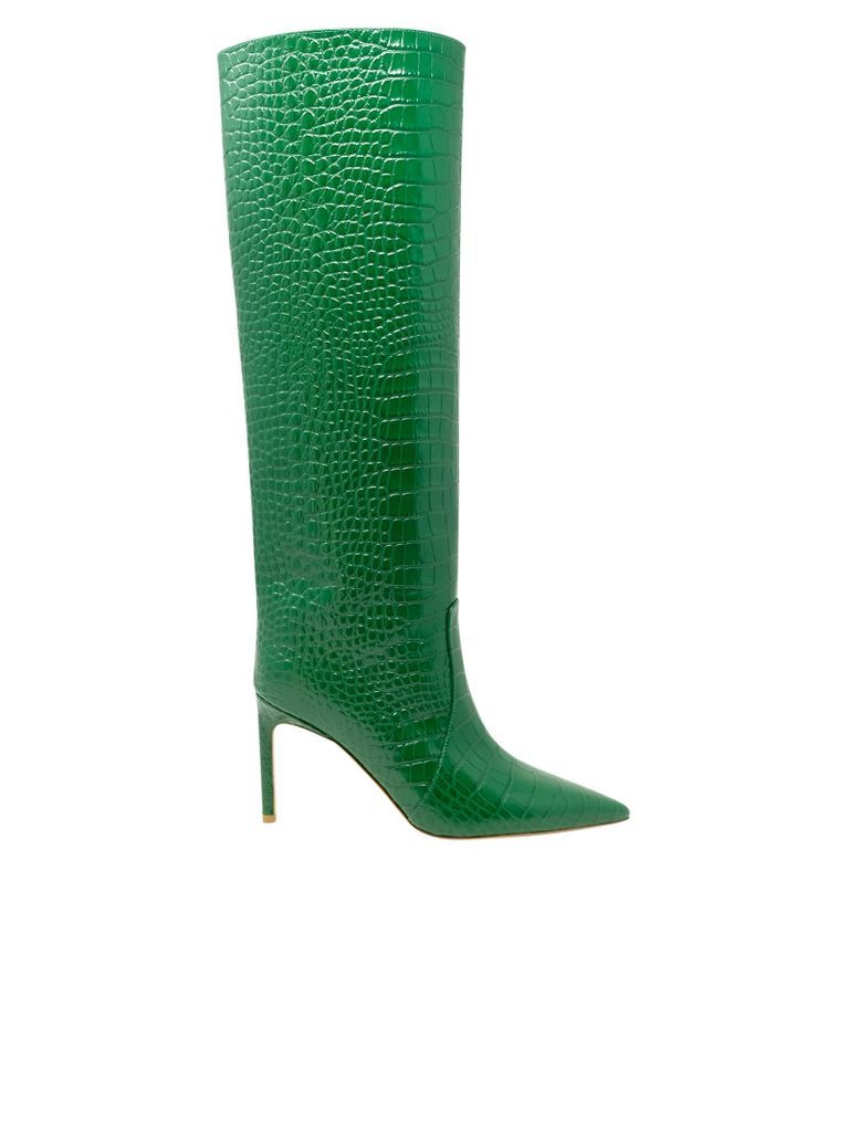 Aw21001 Josephin Boot Cocco Green Leather Boots