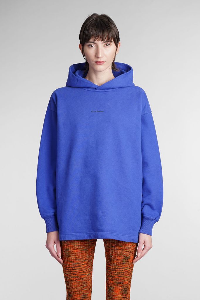 Sweatshirt In Blue Cotton