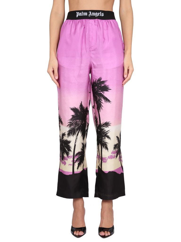 Pants With Sunset Print