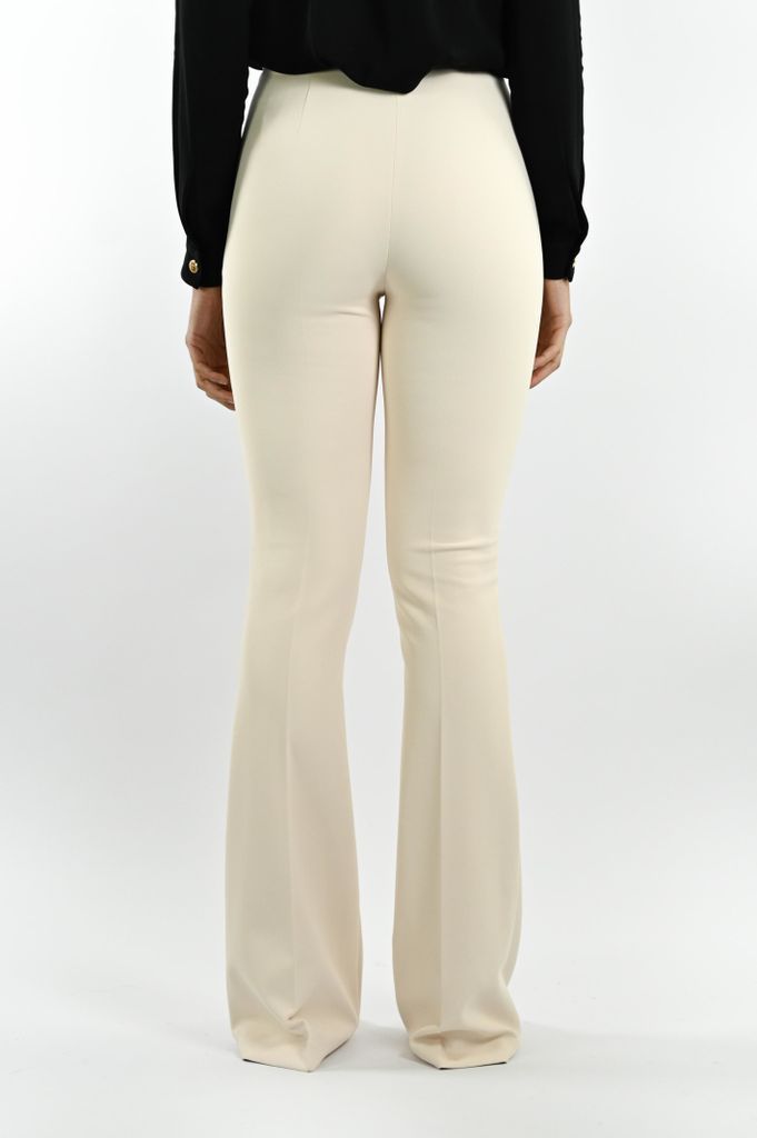 Pants In Double Stretch Crepe With A Snug Fit