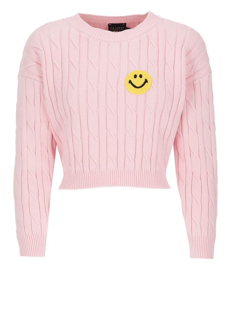 Smiley Cropped Sweater