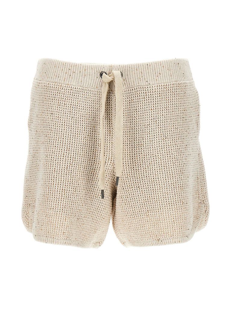 Sequin Knit Shorts