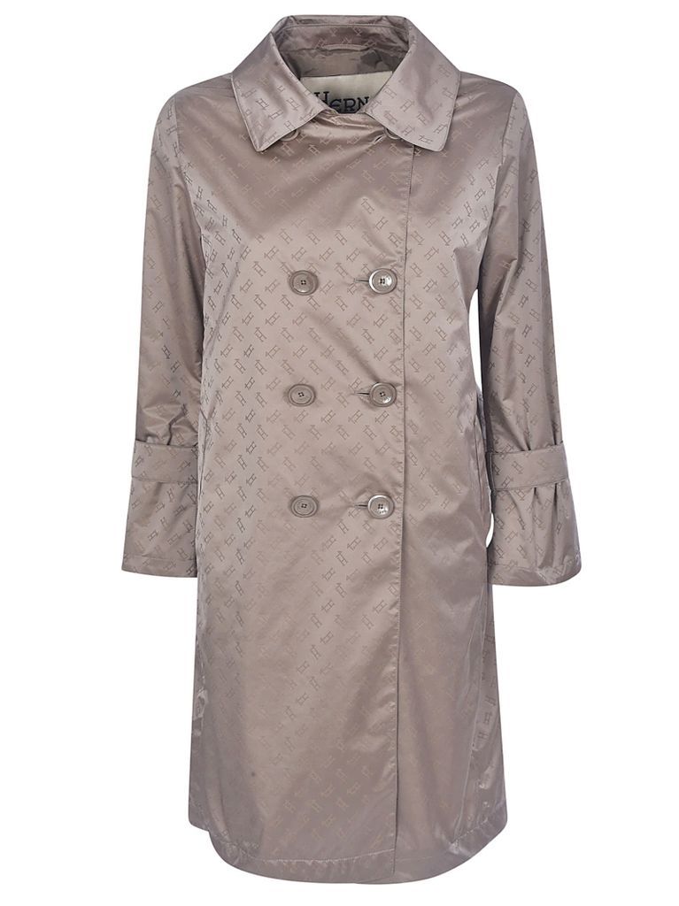 All-Over Logo Print Trench