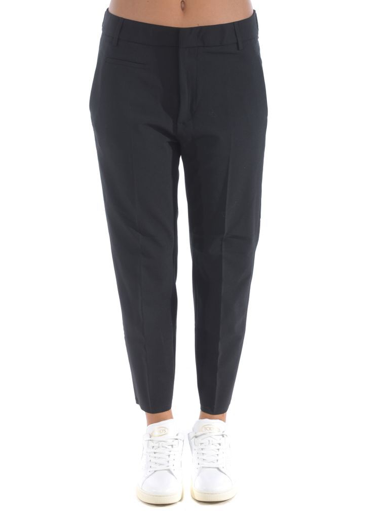 Ariel Trousers In Stretch Wool Canvas