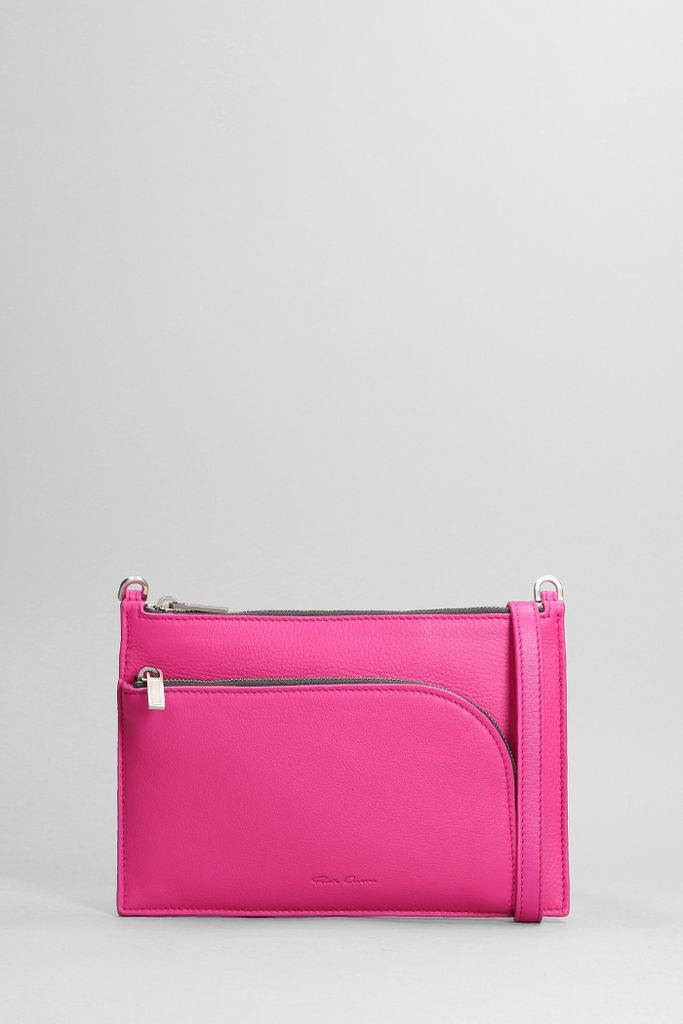 Clutch In Rose-Pink Leather
