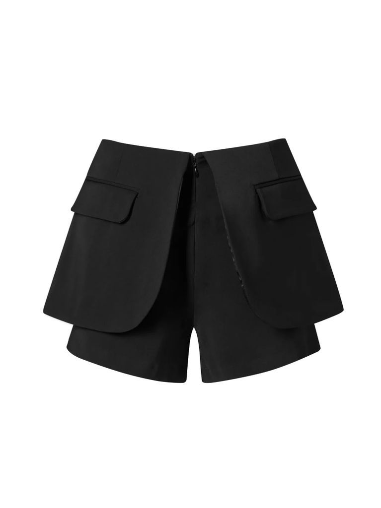 High-Waisetd Panelled Shorts