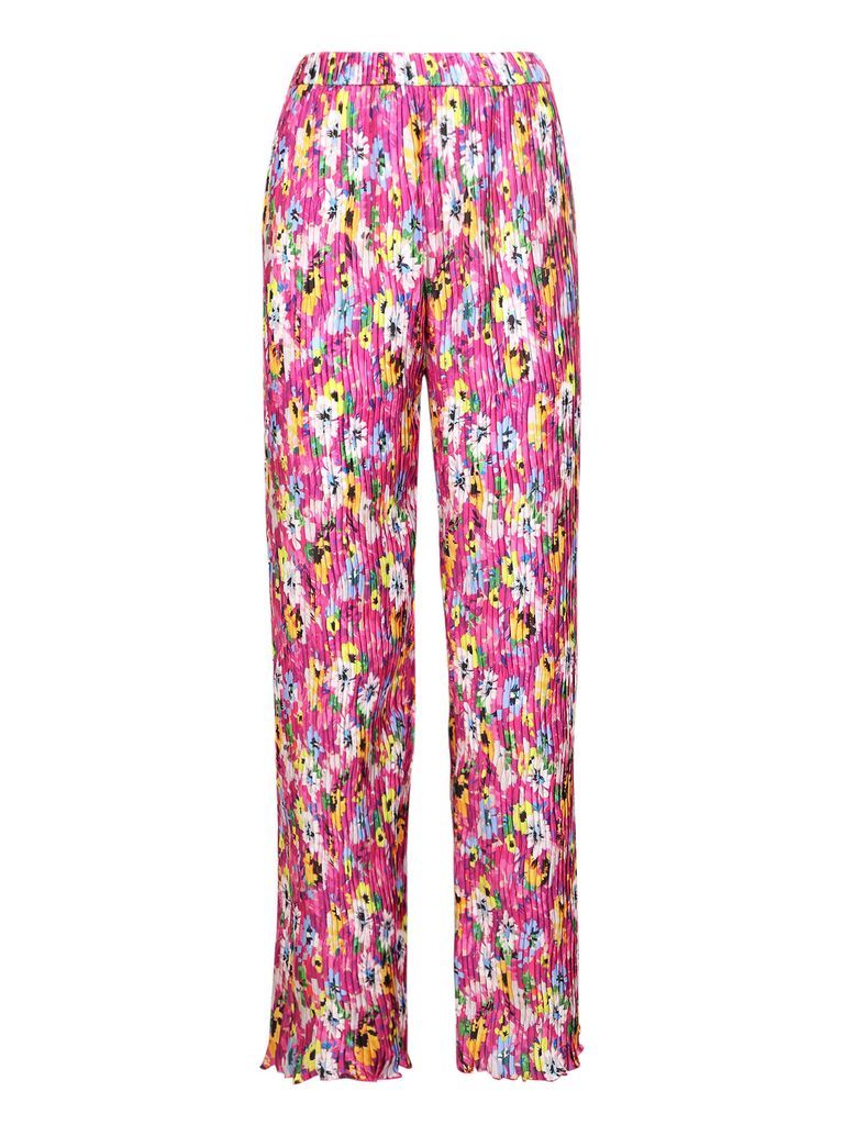 Floral-Print Wide Trousers