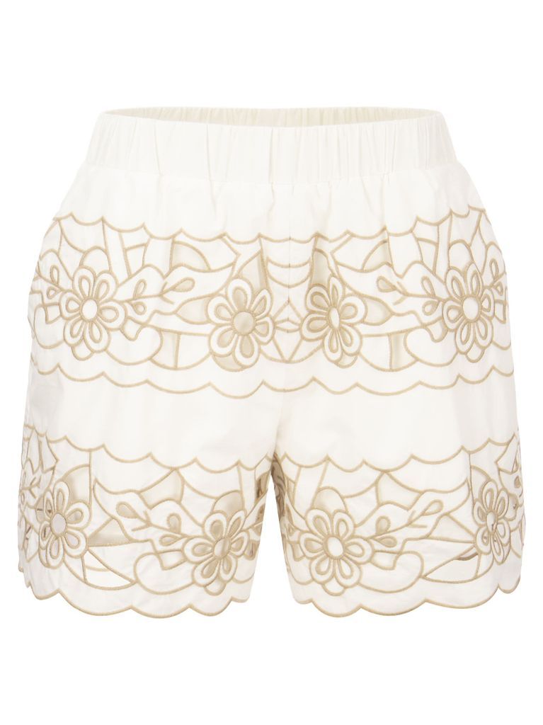 Shorts With Embroidery