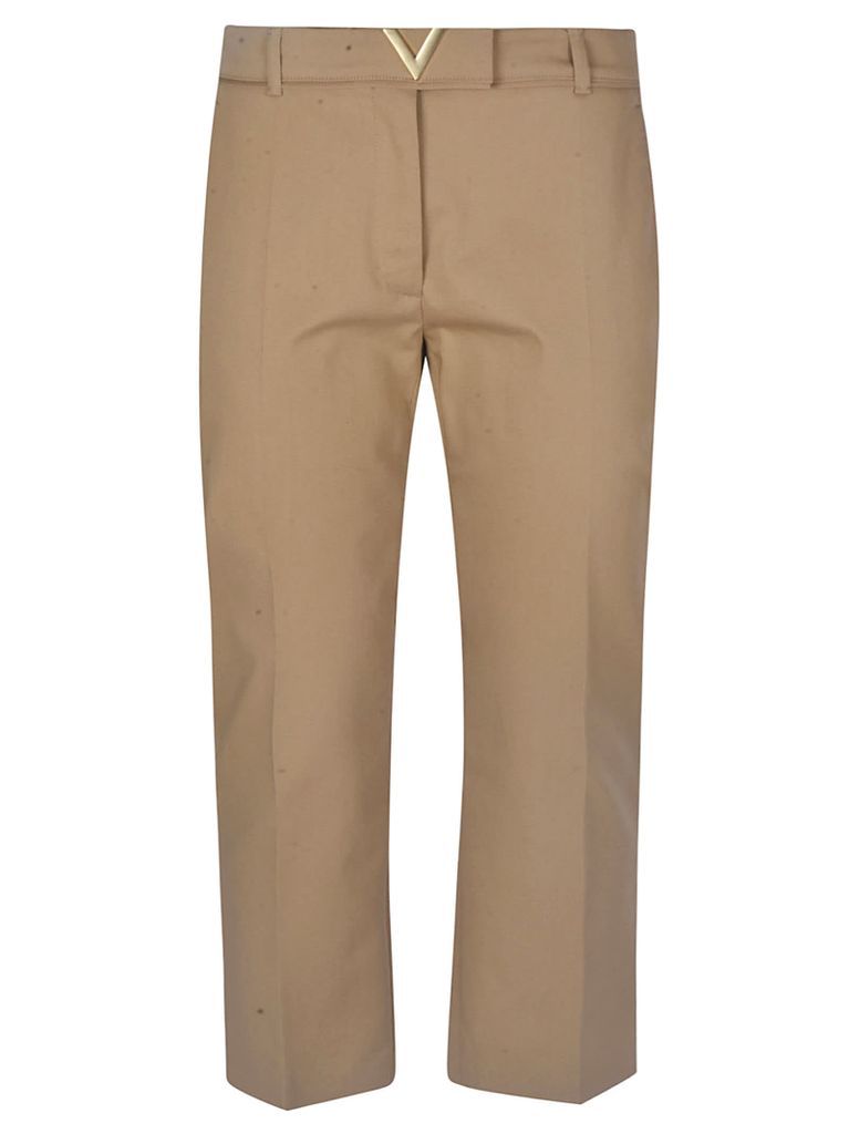 Slim-Fit Cropped Trousers