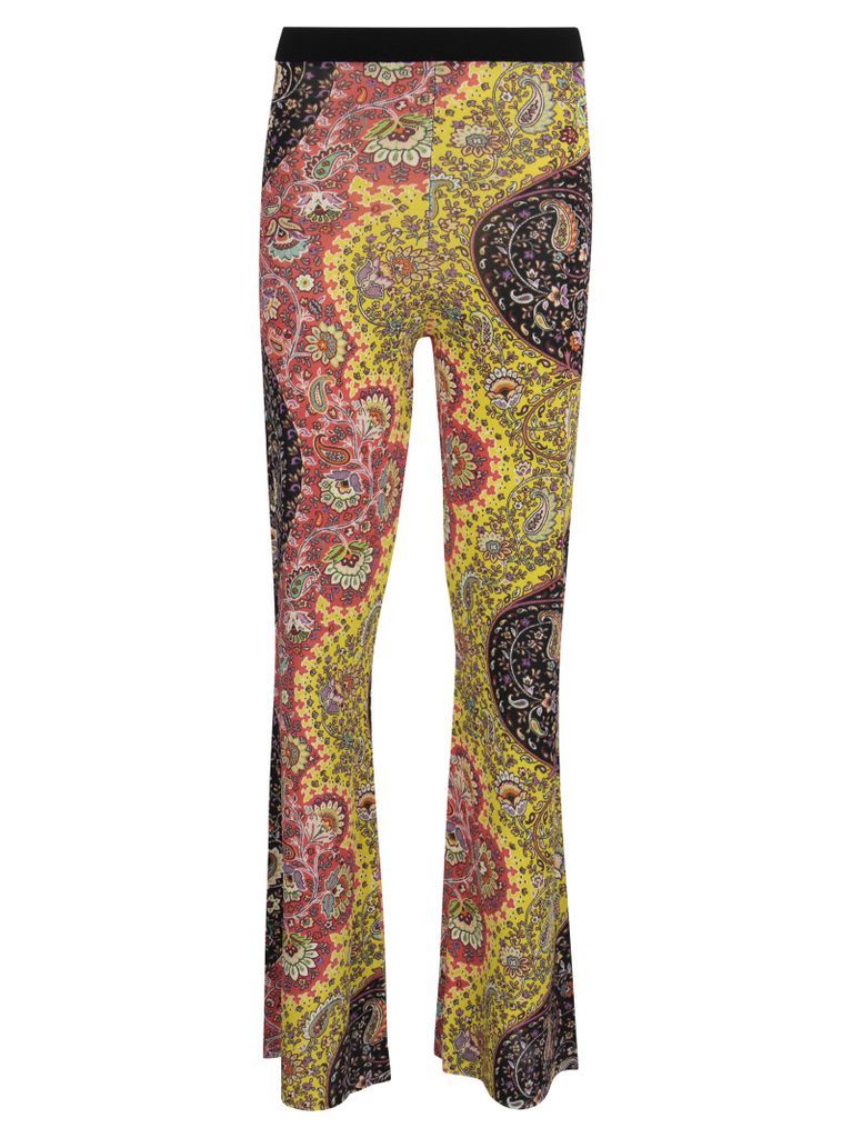 Trousers With Sinuous Paisley Pattern