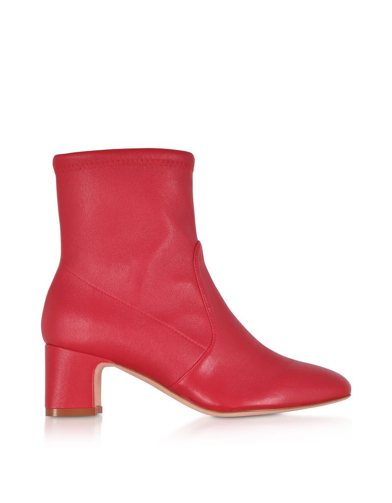 Niki 60 Red Stretch Nappa Ankle Boots