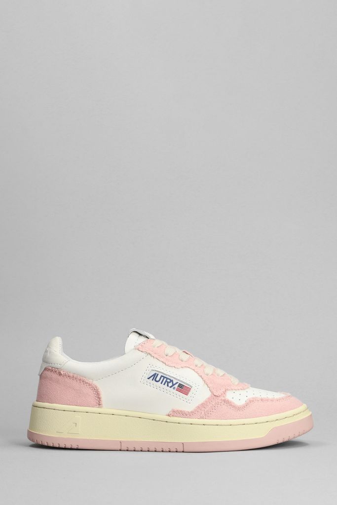 01 Sneakers In Rose-Pink Leather