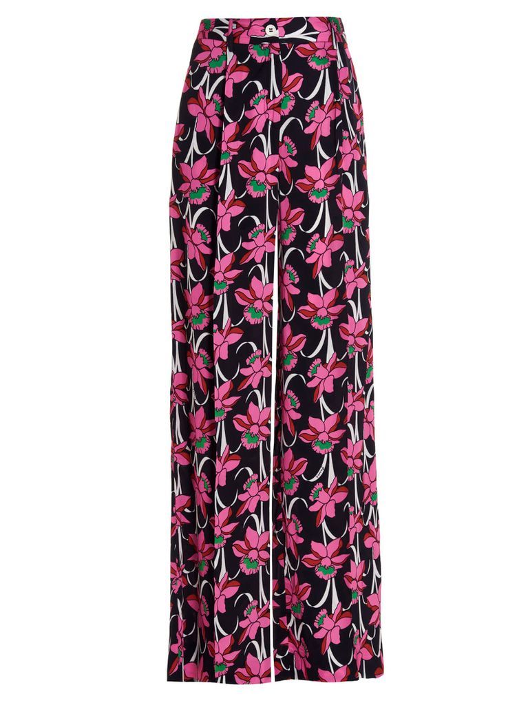 All Over Print Viscose Trousers