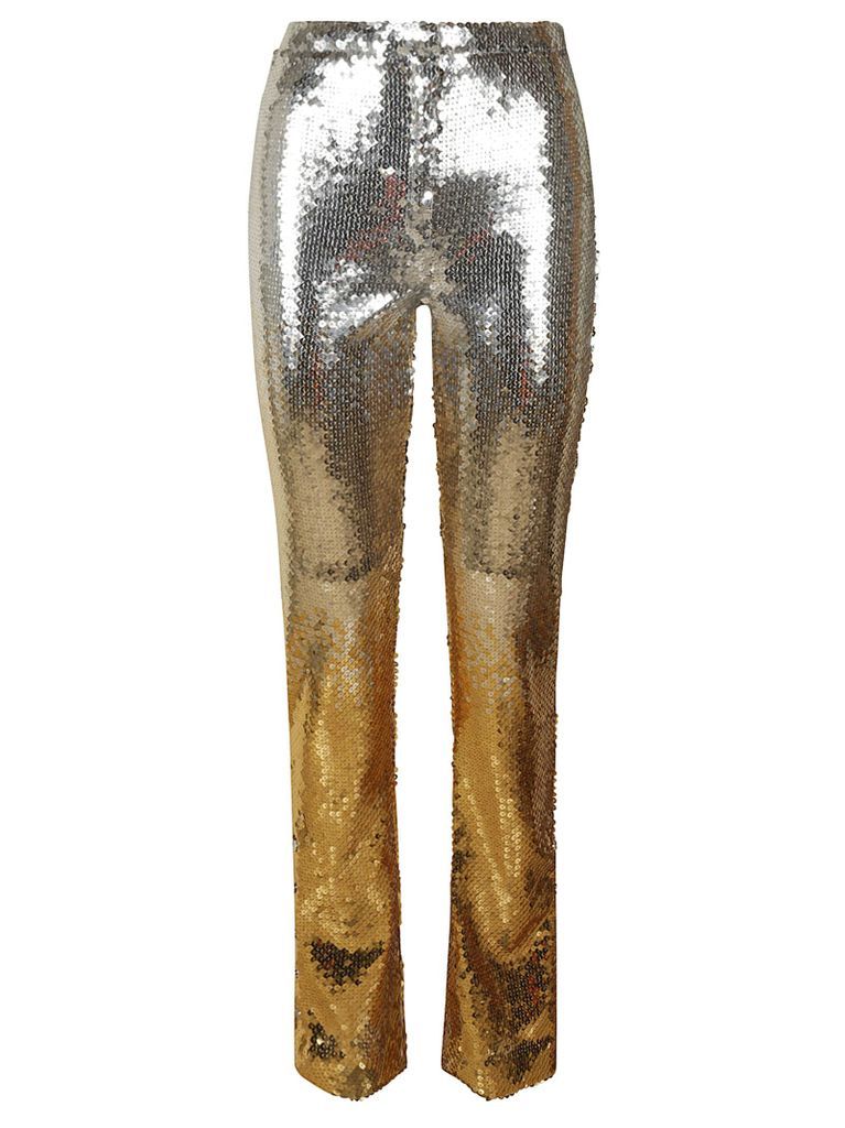 All-Over Metallic Embellished Trousers