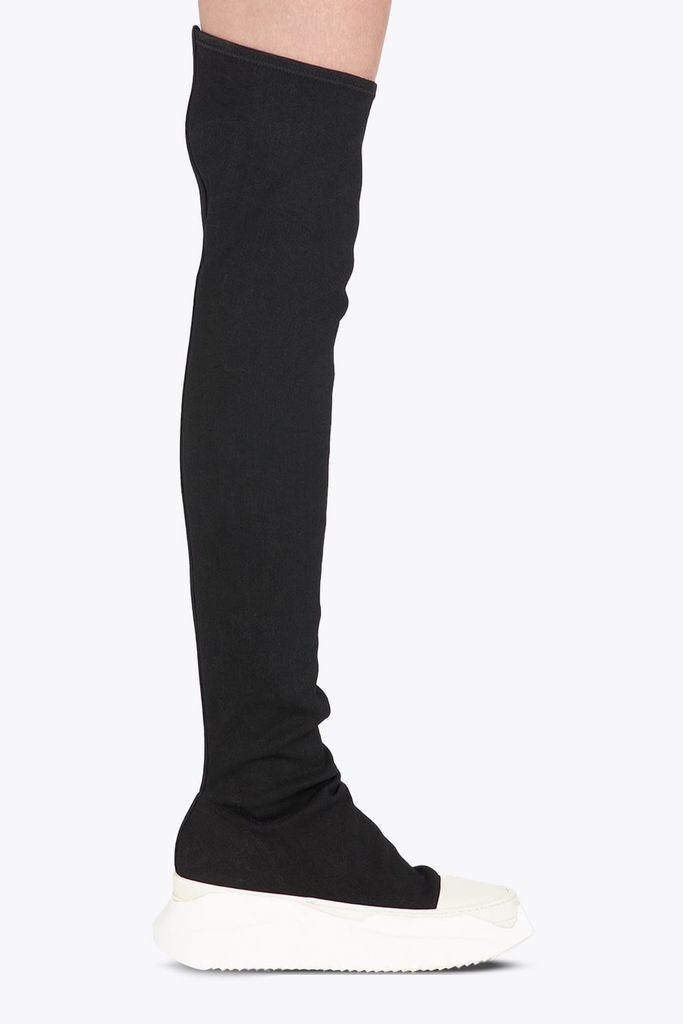 Abstract Stockings Black Stretch Canvas Stocking Sneaker - Abstract Stockings