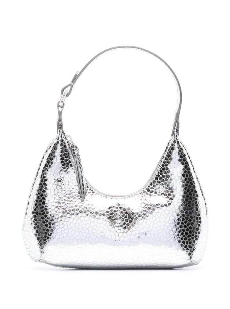 Baby Amber Silver-Tone Shoulder Bag In Shiny Leather Woman By Far