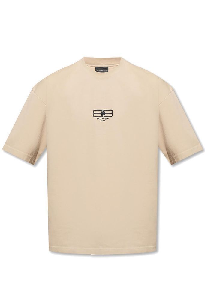 Bb Logo Printed Crewneck T-Shirt