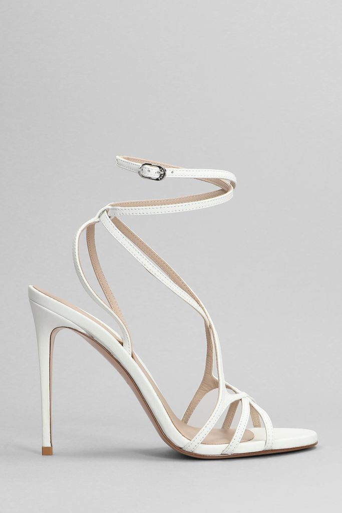 Belen Sandals In White Leather