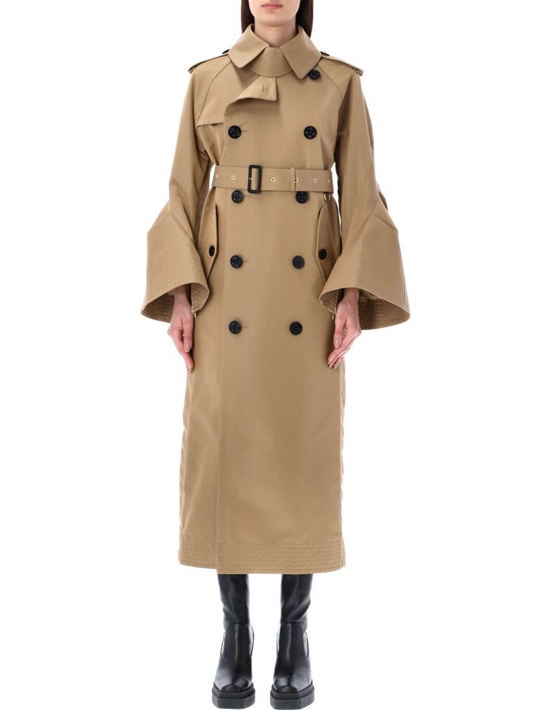 Bell Sleeves Trench Coat