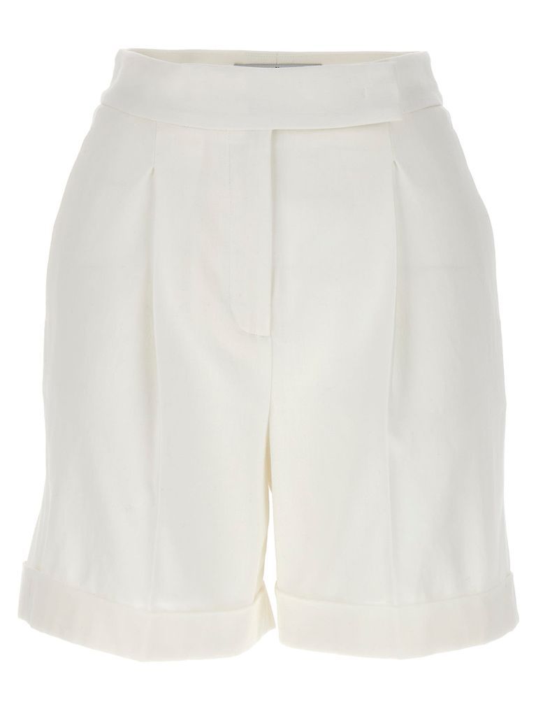Bermuda Shorts With Front Pleats