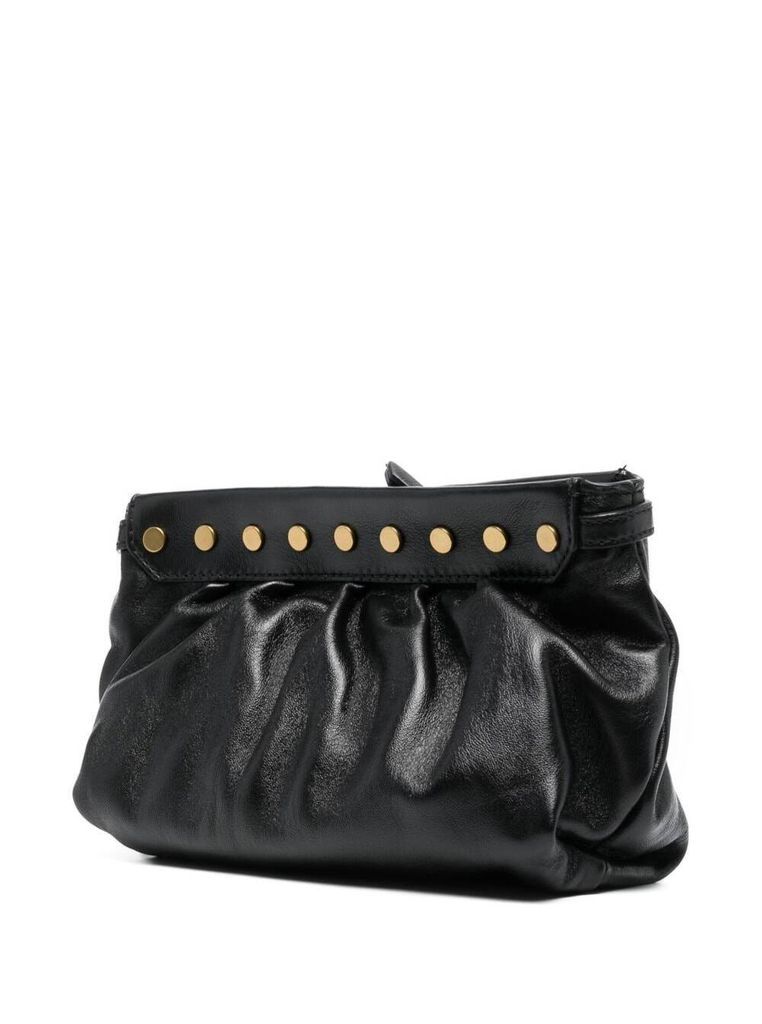 Black Luzes Crossbody Bag In Lamb Leather Woman