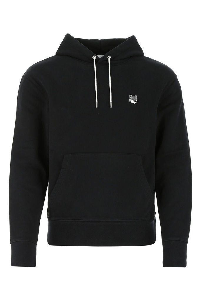 Black Cotton Sweatshirt